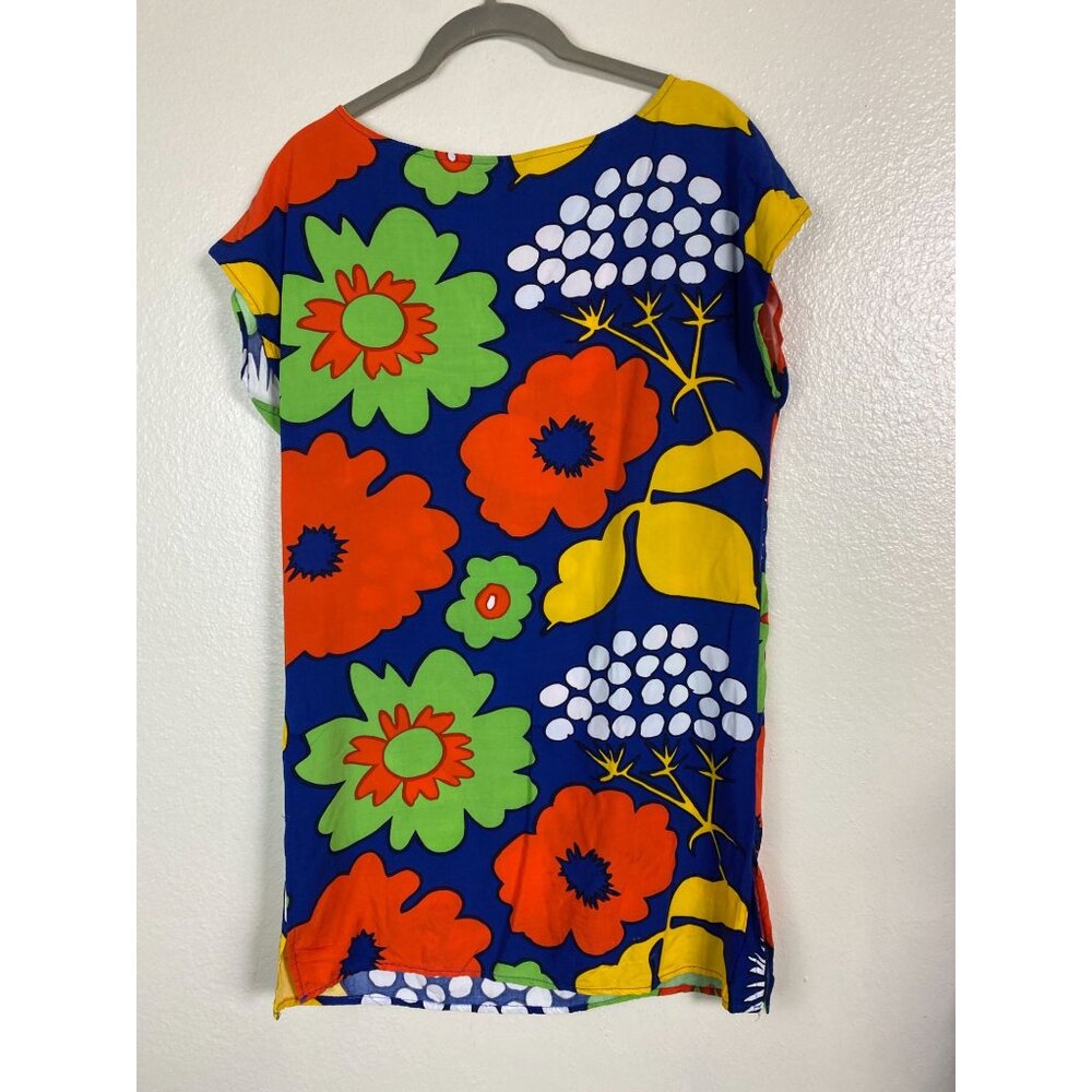 Marimekko x Target Floral Print Shift Dress Size Small Hawaiian Vacation Boho - Picture 2 of 13